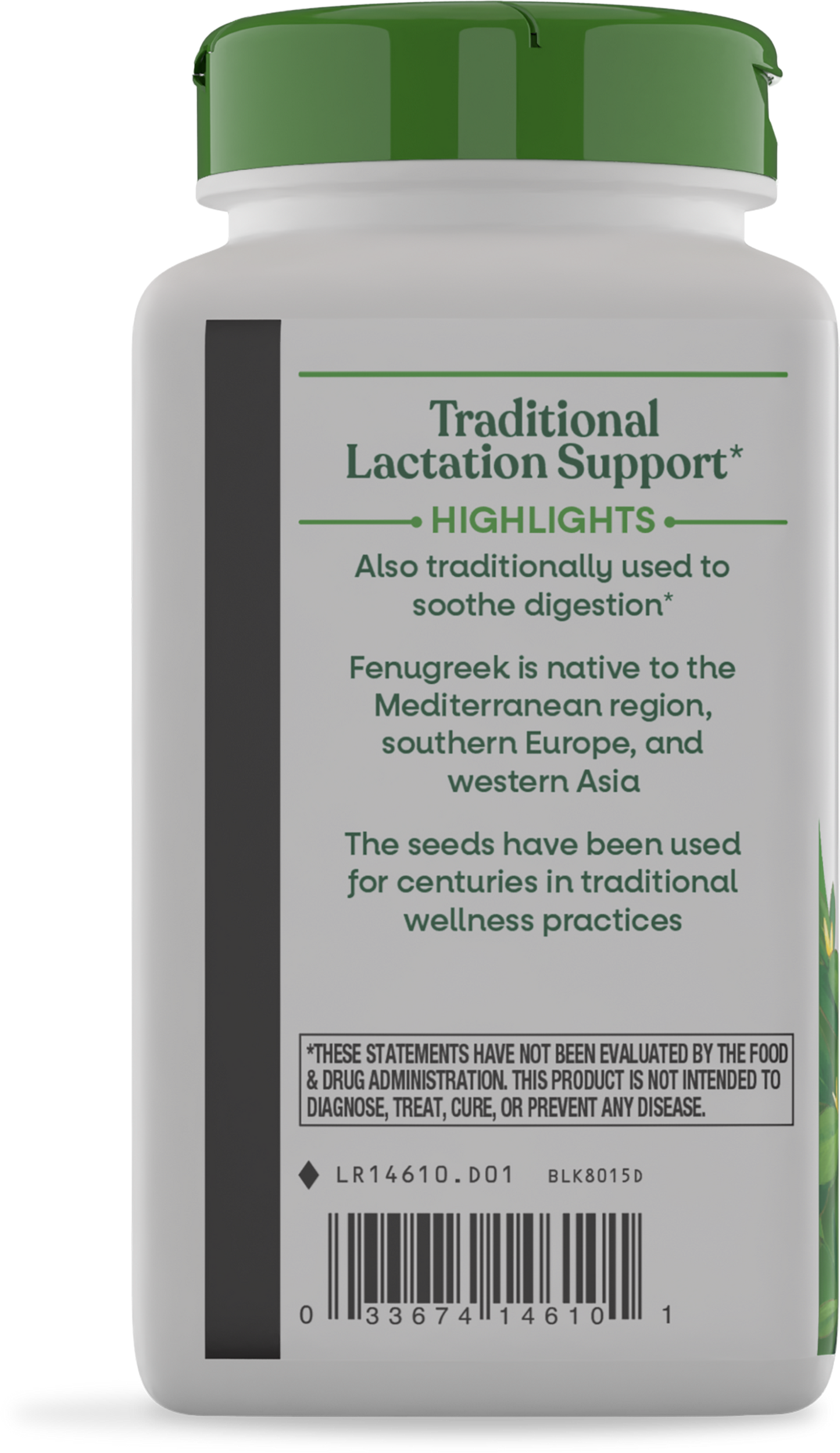 <{%360IMAGE6_14610%}>Nature's Way® | Fenugreek Seed - left side of pack