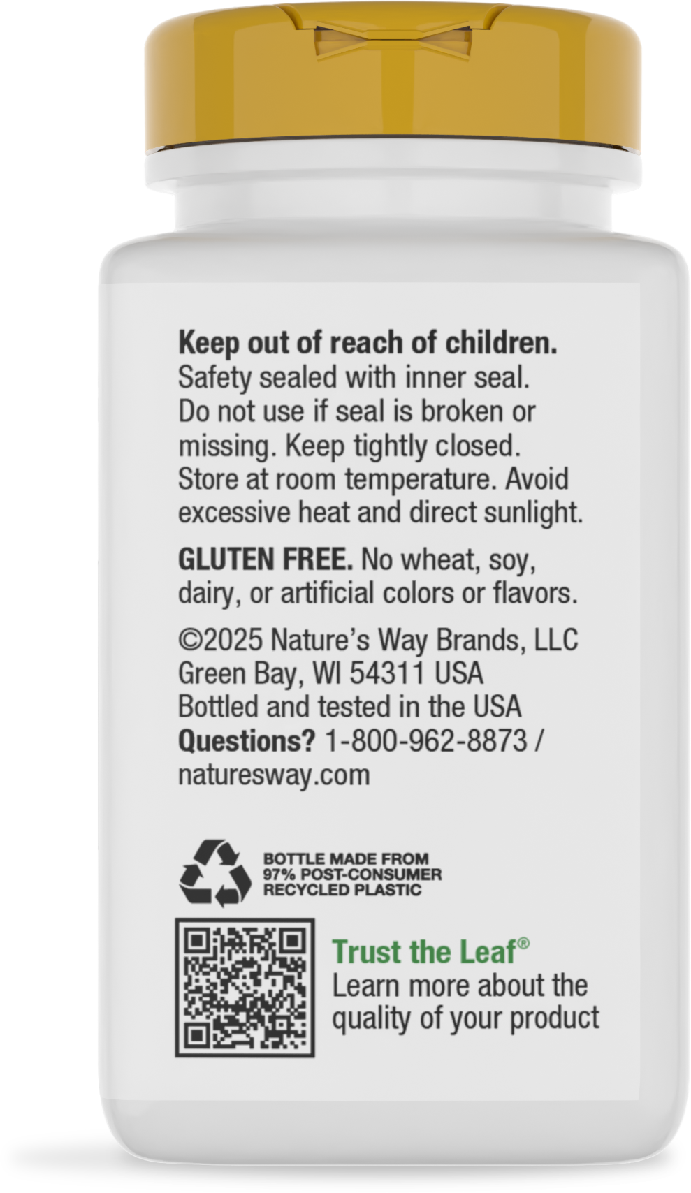 <{%360IMAGE3_41091%}>Nature's Way® | Zinc Chelate - back of pack