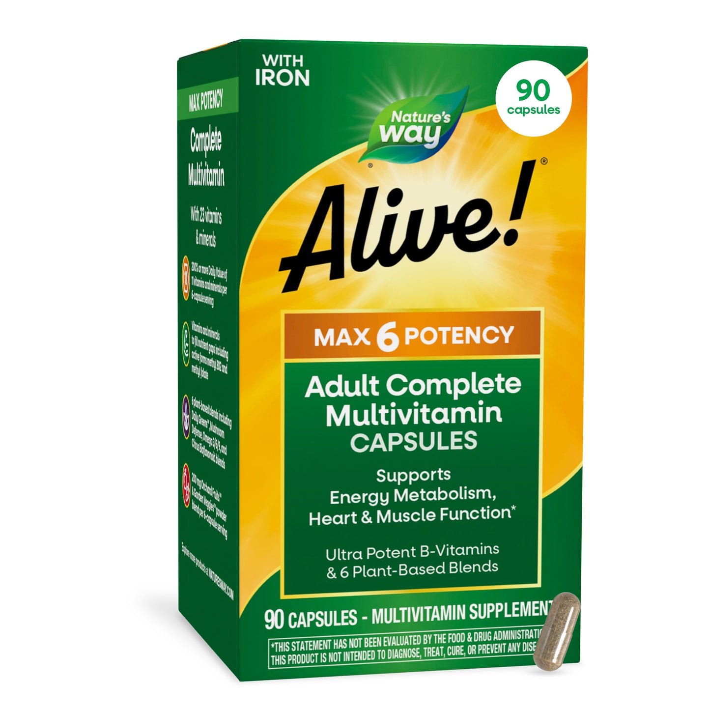 <{%MAIN7_15090%}>Nature's Way® | Alive! Max6 Potency Adult Complete Multivitamin