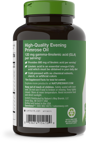 Nature's Way® | Evening Primrose Cold-Pressed Oil - left side of pack Sku:15419