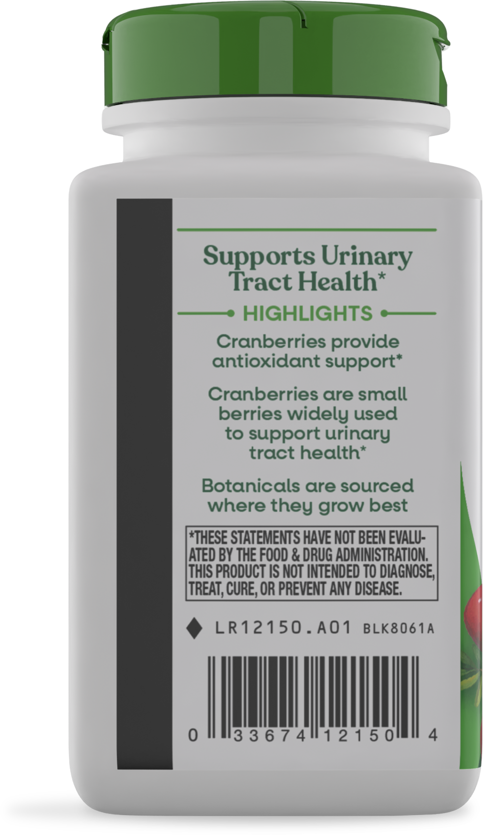 <{%360IMAGE2_12150%}>Nature's Way® | Cranberry Fruit - left side of pack