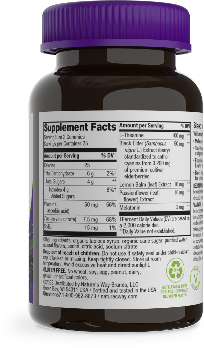<{%360IMAGE1_13496%}>Nature's Way® | Sambucus Sleep & Immune Gummies - right side of pack