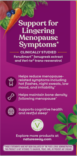 Nature's Way® | Alive! Menopause - left side of pack Sku:15936