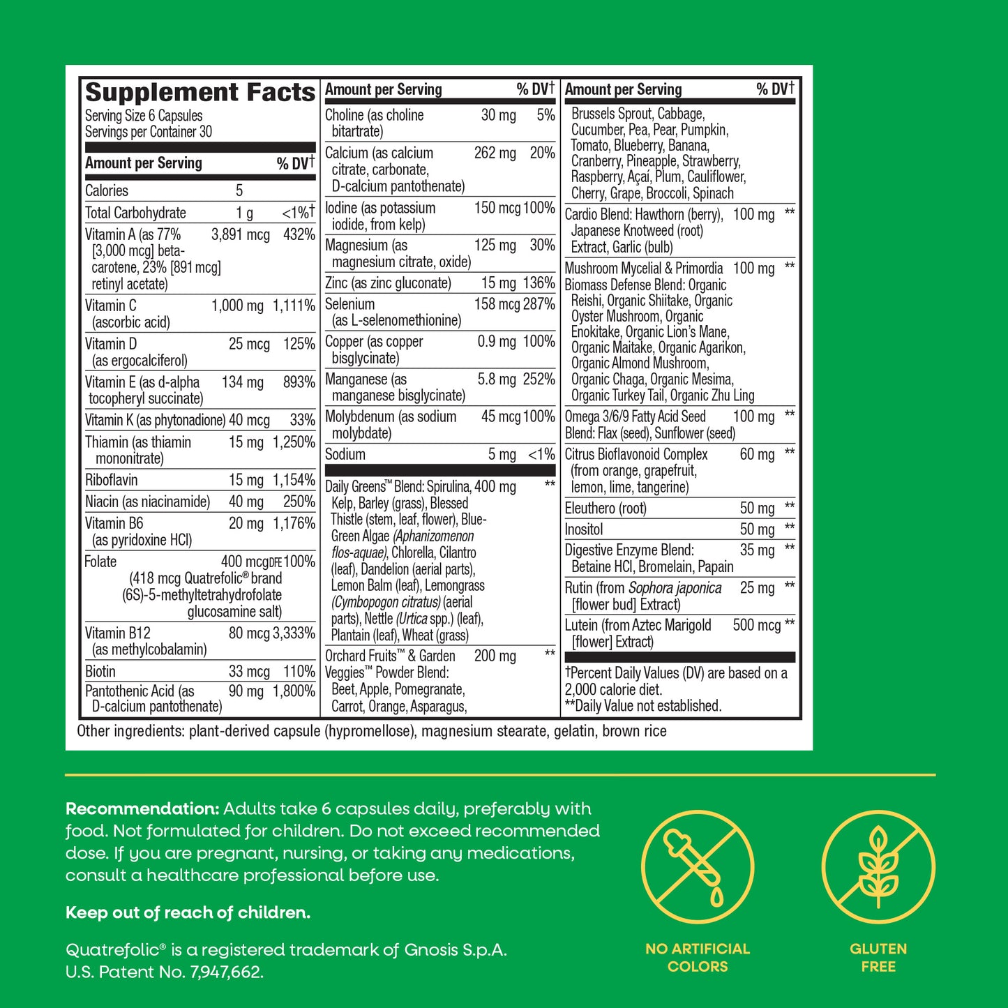 <{%MAIN12_15709%}>Nature's Way® | Alive! Max6 Potency Adult Complete Multivitamin-No Added Iron