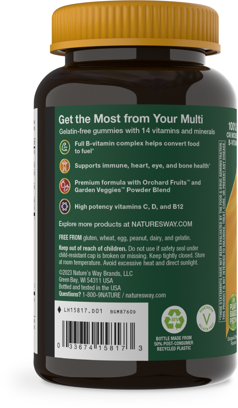 <{%360IMAGE2_15817%}>Nature's Way® | Alive! Adult Premium Gummy Multivitamin - left side of pack