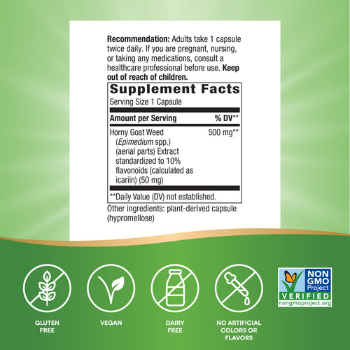 Nature's Way® | Horny Goat Weed Standardized Extract Sku:15311