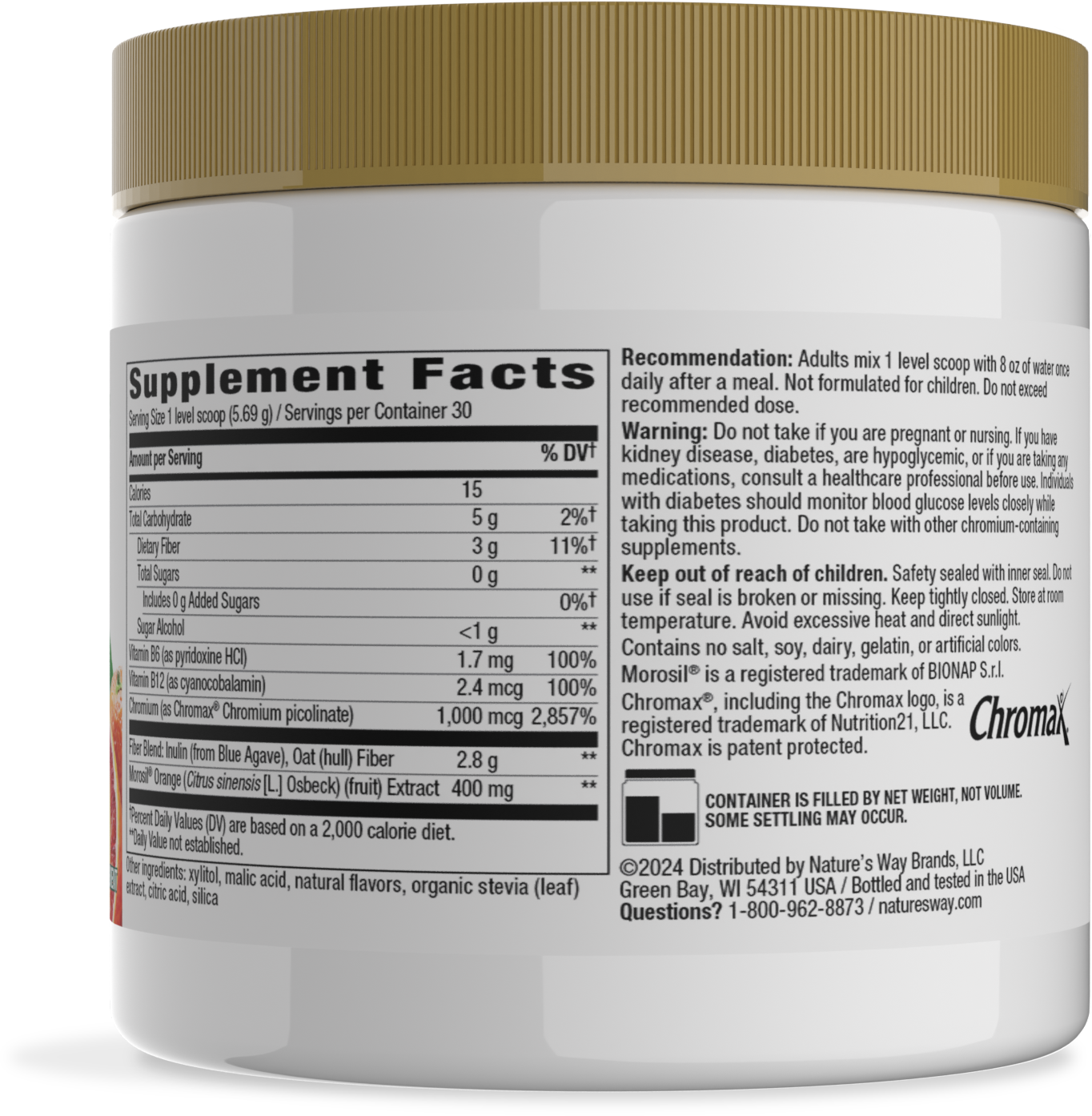 <{%360IMAGE1_14986%}>Nature's Way® | Weight Manager Drink Mix Powder - right side of pack