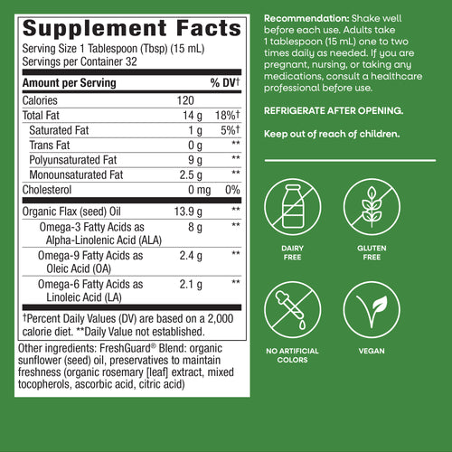 Nature's Way® | Organic Flax Oil Sku:15426