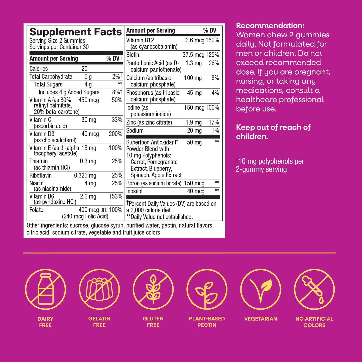<{%MAIN4_15903%}>Nature's Way® | Alive! Women's Gummy Multivitamin