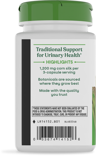 Nature's Way® | Corn Silk - left side of pack Sku:14152