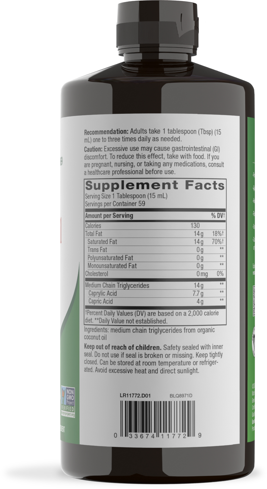 <{%360IMAGE1_11772%}>Nature's Way® | Organic MCT Oil - right side of pack