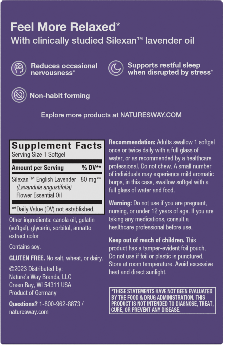 <{%360IMAGE4_14713%}>Nature's Way® | CalmAid - back of pack