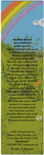 Nature's Way® | NatureWorks Swedish Bitters - left side of pack Sku:10020100