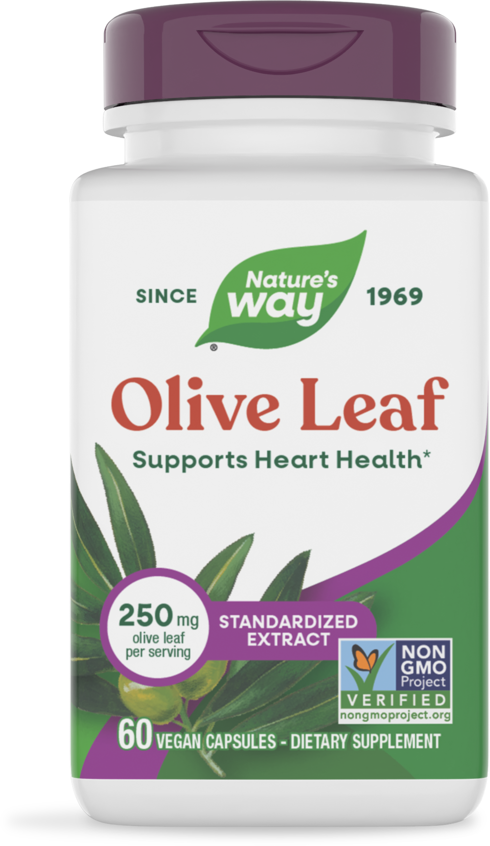 <{%PRIMARY_64000%}>Nature's Way® | Olive Leaf Standardized Extract, 60 capsules