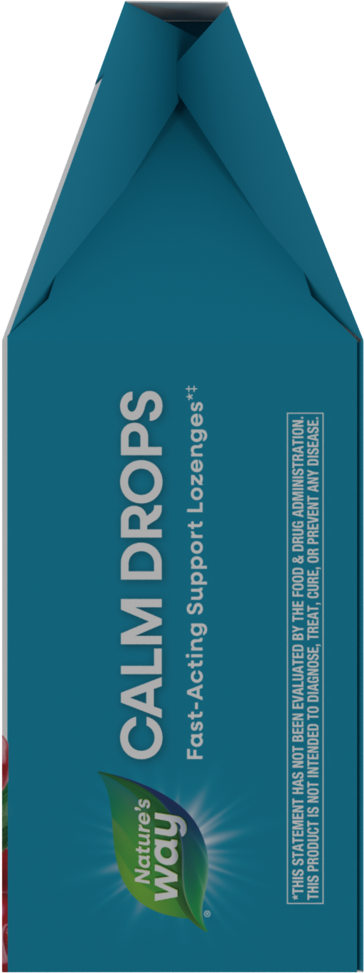 <{%360IMAGE3_14983%}>Nature's Way® | Calm Drops Lozenges - left side of pack