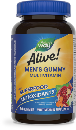 Nature's Way® | Alive! Men's Gummy Multivitamin, 60 gummies, Fruit Sku:15900