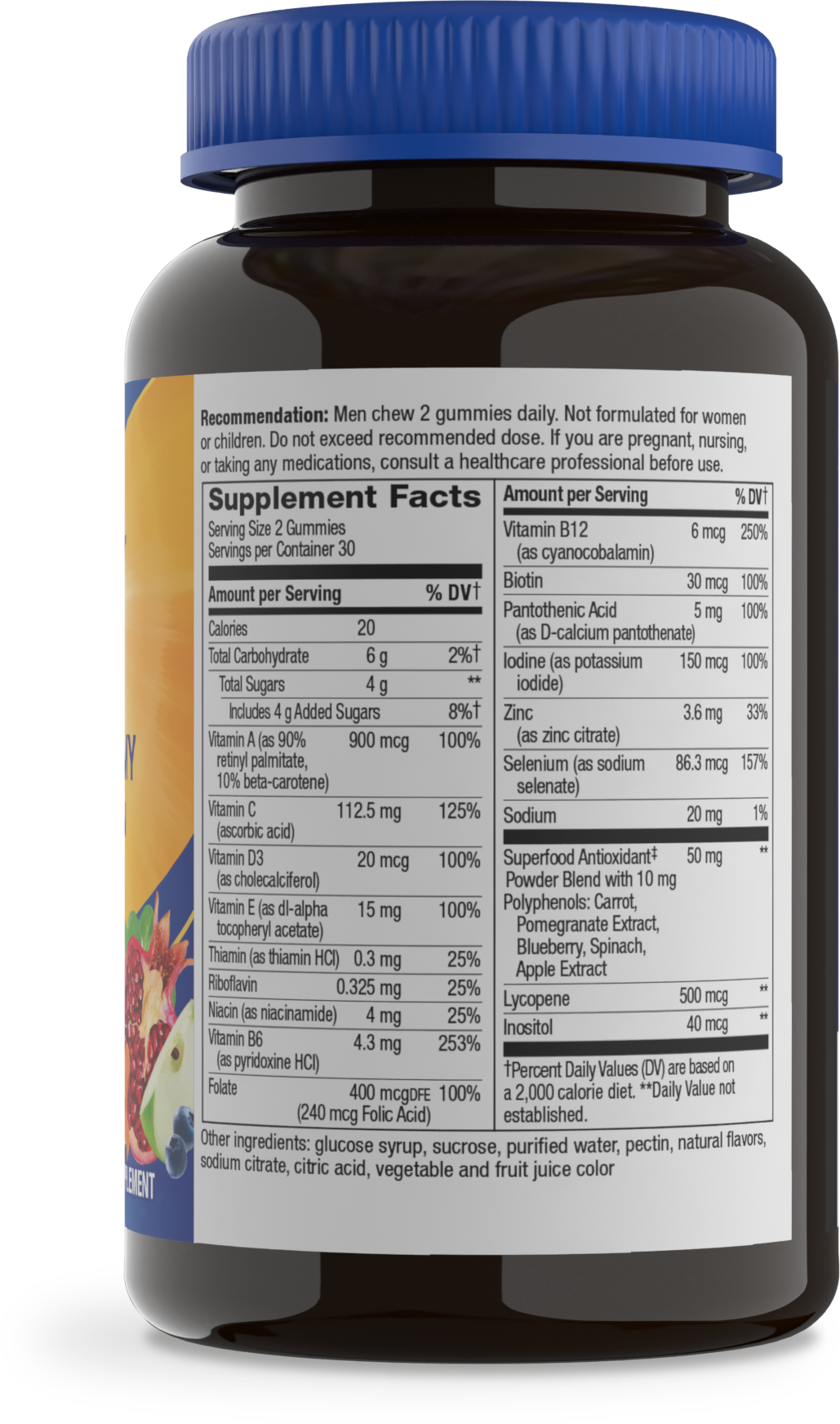 <{%360IMAGE4_15900%}>Nature's Way® | Alive! Men's Gummy Multivitamin - right side of pack