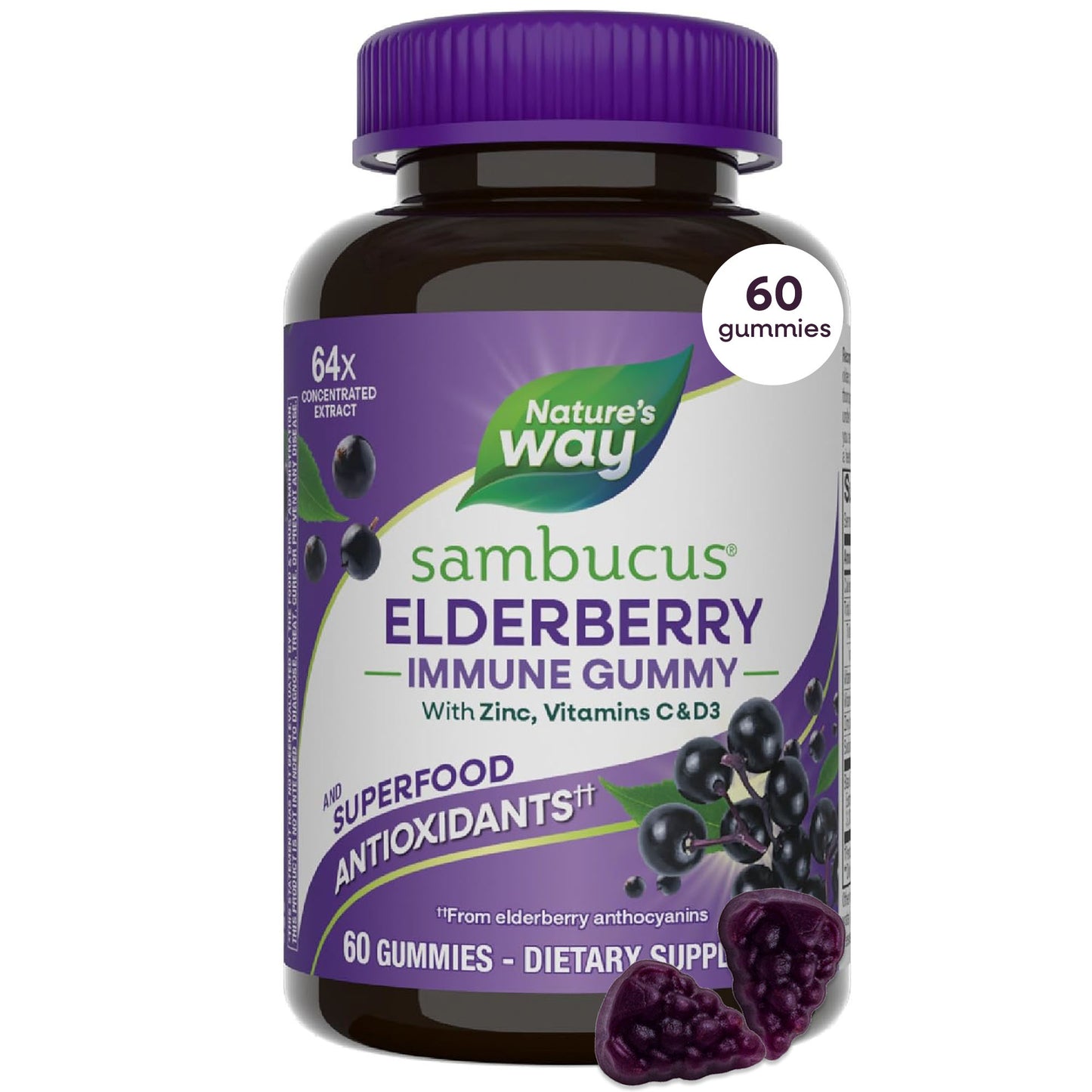 <{%MAIN14_undefined%}>Nature's Way® | Sambucus Elderberry Immune Gummy