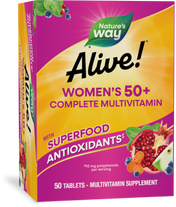 <{%PRIMARY_13662%}>Nature's Way® | Alive! Women's 50+ Complete Multivitamin, 50 tablets