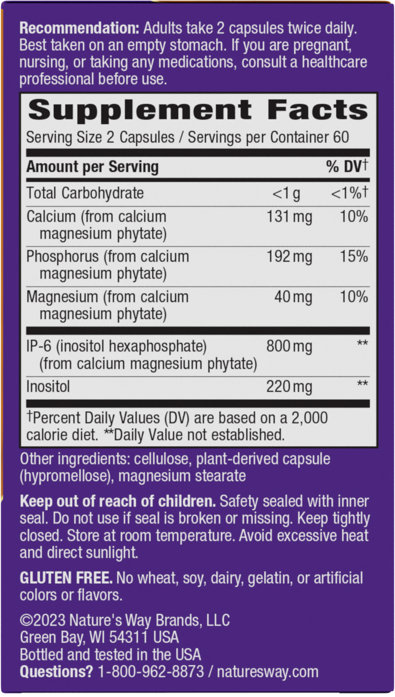 <{%360IMAGE1_05802%}>Nature's Way® | Cell Forté IP-6 & Inositol - right side of pack