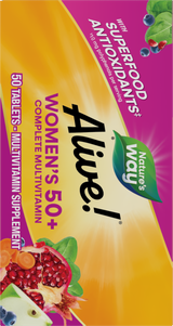 <{%360IMAGE6_13662%}>Nature's Way® | Alive! Women's 50+ Complete Multivitamin - left side of pack
