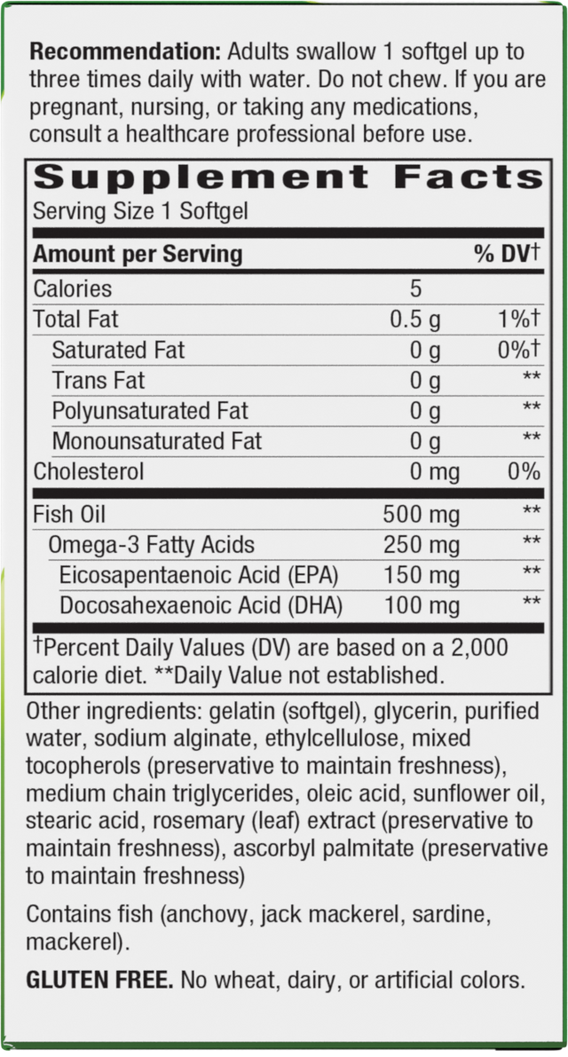 <{%360IMAGE1_15334%}>Nature's Way® | Fisol Fish Oil - right side of pack