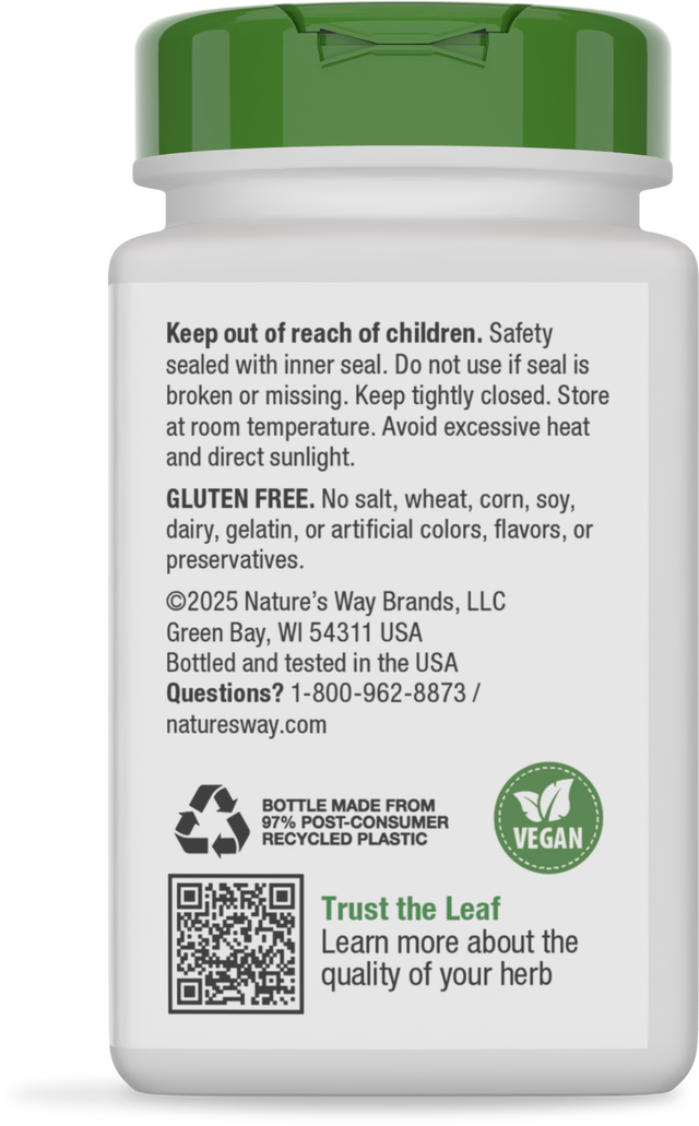<{%360IMAGE7_13100%}>Nature's Way® | Ginger Root - back of pack