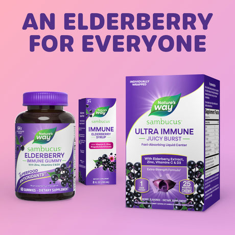 <{%MAIN4_15481%}>Nature's Way® | Sambucus Ultra Immune Juicy Burst