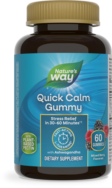 <{%PRIMARY_14390%}>Nature's Way® | Quick Calm Gummy, 60 gummies, Mixed Berry