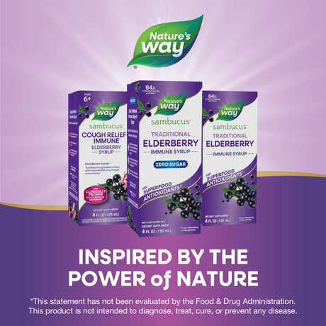 <{%MAIN5_6971%}>Nature's Way® | Sambucus Zero Sugar Traditional Elderberry Immune Syrup