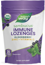 <{%PRIMARY_12088%}>Nature's Way® | Sambucus Immune Lozenges, 24 lozenges, Peppermint
