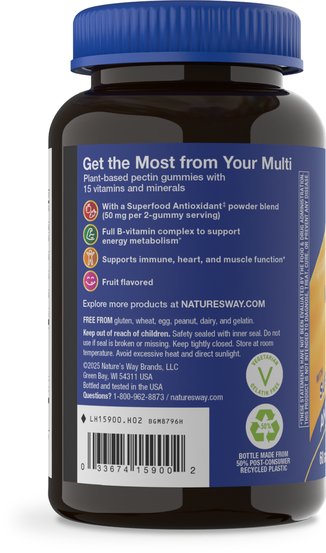 <{%360IMAGE5_15900%}>Nature's Way® | Alive! Men's Gummy Multivitamin - left side of pack