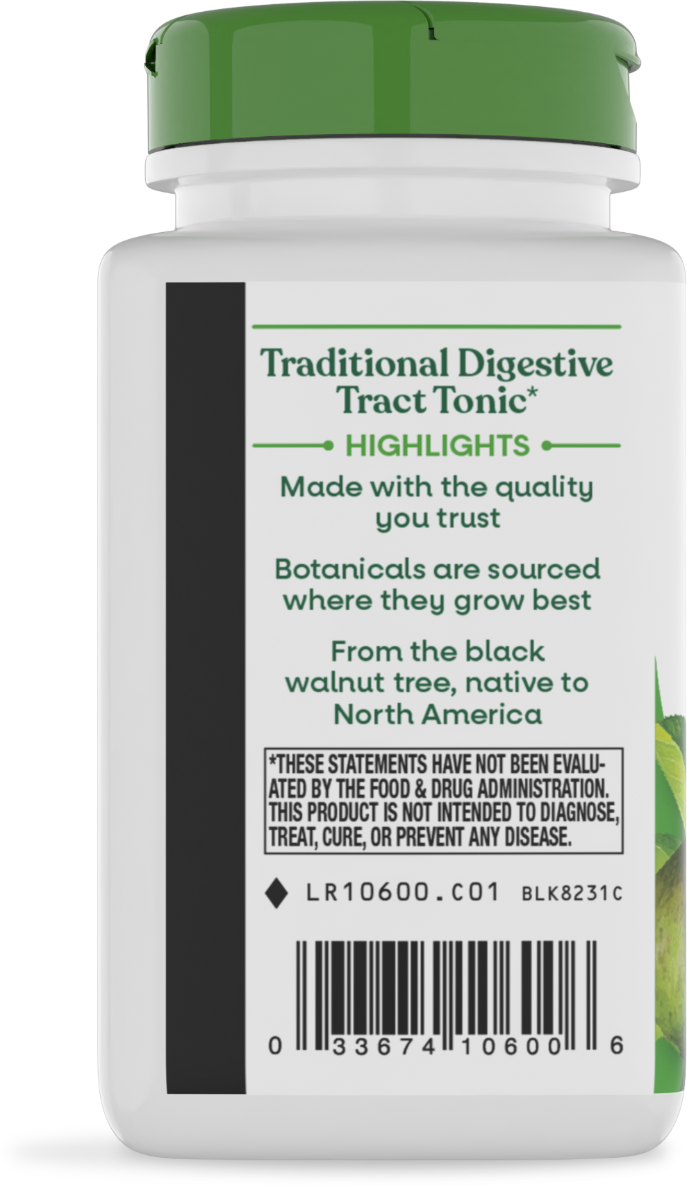 <{%360IMAGE2_10600%}>Nature's Way® | Black Walnut Hulls - left side of pack