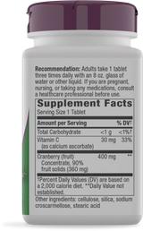 <{%360IMAGE5_15021%}>Nature's Way® | Cranberry Premium Blend - right side of pack