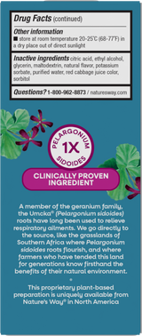 <{%360IMAGE2_15794%}>Nature's Way® | Umcka Zero Sugar Cold Relief Syrup - back of pack
