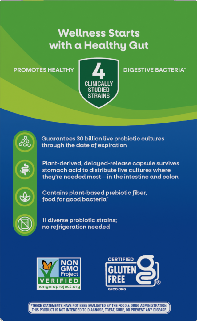 <{%360IMAGE2_10294%}>Nature's Way® | Fortify 30 Billion Daily Probiotic - back of pack