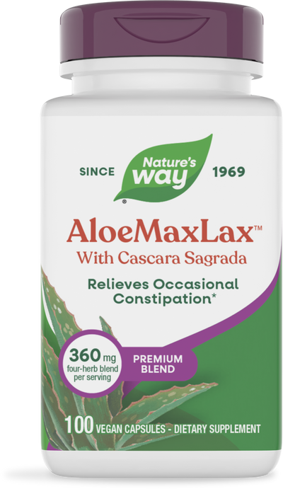 <{%PRIMARY_142%}>Nature's Way® | Aloe MAXLAX Premium Blend, 100 capsules