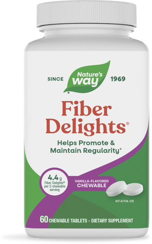 Nature's Way® | Fiber Delights, 60 chewables, Vanilla Sku:07526