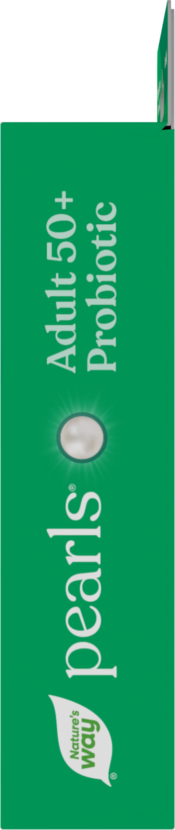 <{%360IMAGE2_10510%}>Nature's Way® | Pearls Adult 50+ Probiotic - right side of pack