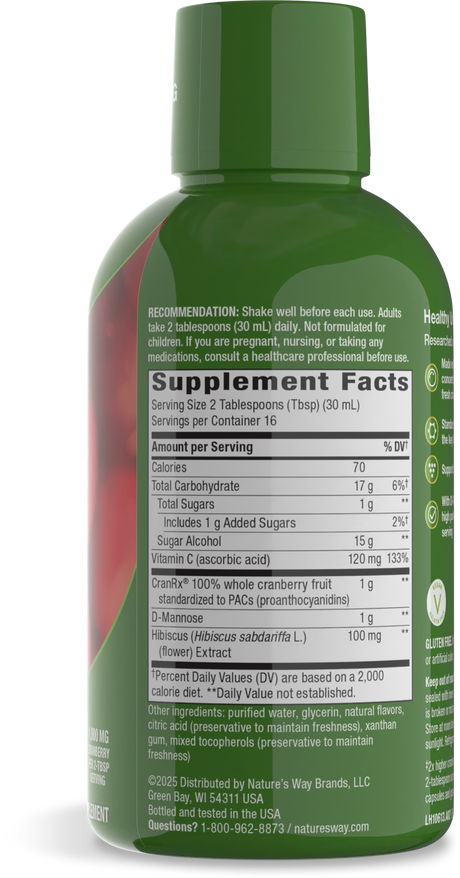 <{%360IMAGE1_10613%}>Nature's Way® | CranRx Liquid Bioactive Cranberry - right side of pack