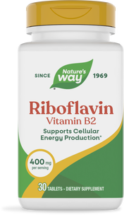 <{%PRIMARY_16843%}>Nature's Way® | Riboflavin Vitamin B2, 30 tablets