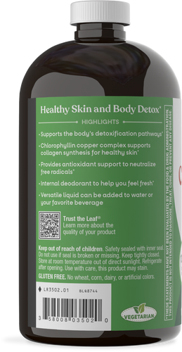 Nature's Way® | Chlorofresh Liquid Chlorophyll - left side of pack Sku:3502