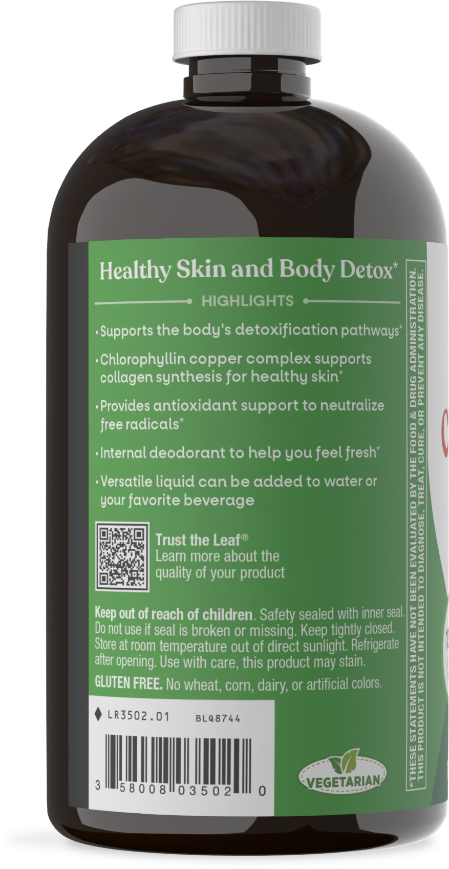<{%360IMAGE2_3502%}>Nature's Way® | Chlorofresh Liquid Chlorophyll - left side of pack