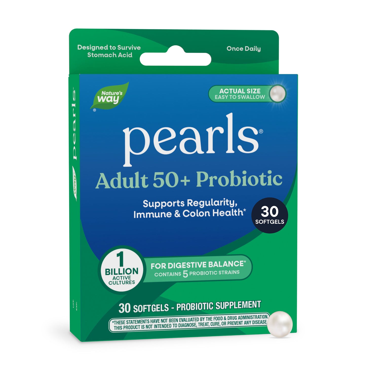 <{%MAIN6_10510%}>Nature's Way® | Pearls Adult 50+ Probiotic