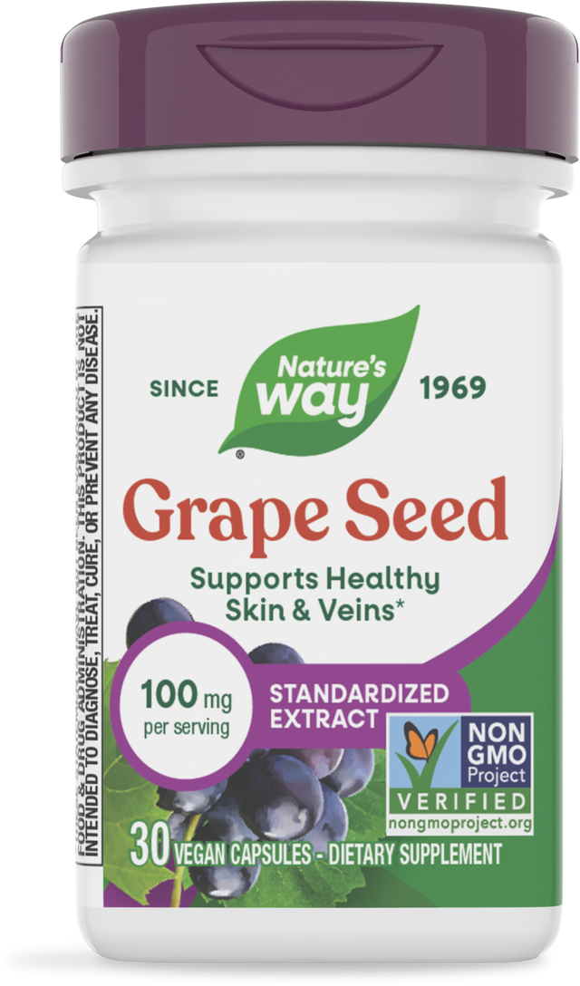 <{%PRIMARY_14320%}>Nature's Way® | Grape Seed Standardized Extract, 30 capsules