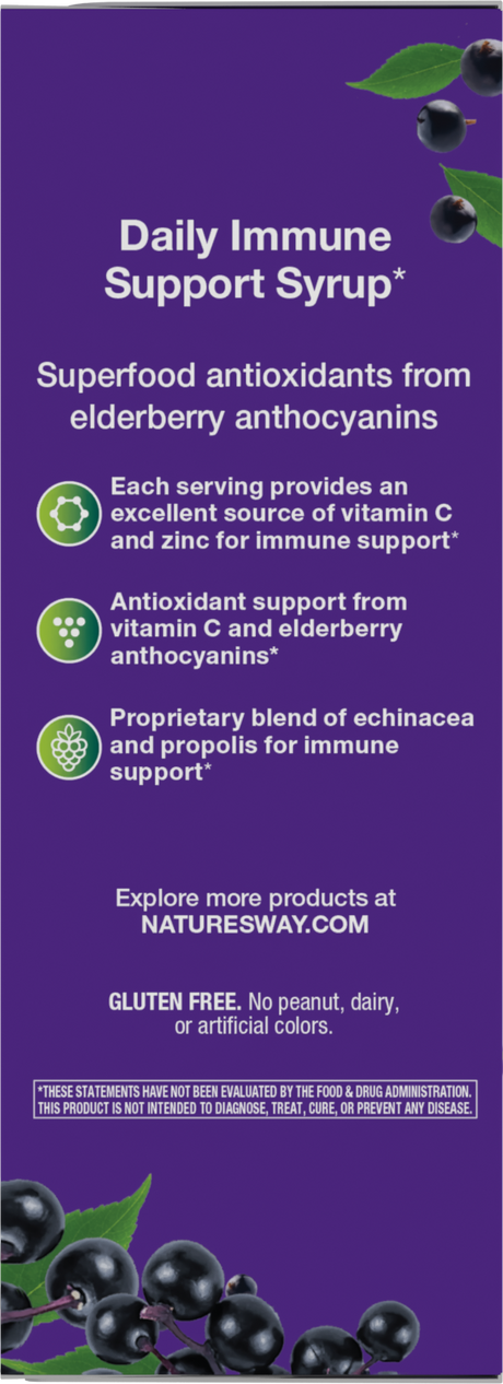 <{%360IMAGE7_15333%}>Nature's Way® | Sambucus Immune Elderberry Syrup - left side of pack
