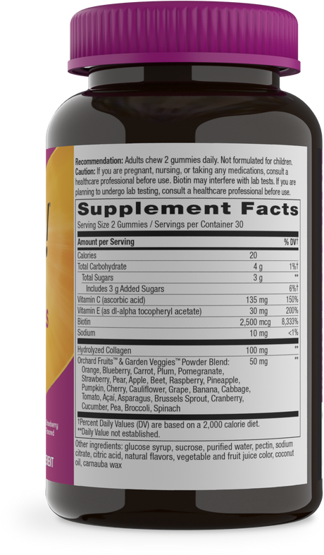 <{%360IMAGE1_11534%}>Nature's Way® | Alive! Hair, Skin & Nails Gummies - right side of pack