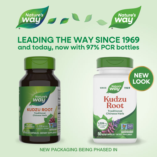 Nature's Way® | Kudzu Root - package updates old to new Sku:14550