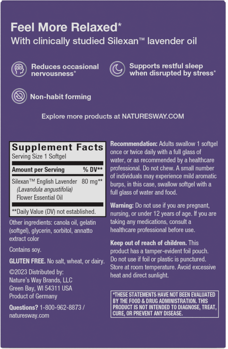 <{%360IMAGE5_14713%}>Nature's Way® | CalmAid - back of pack