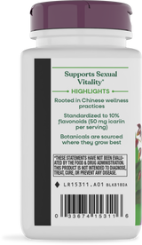 <{%360IMAGE2_15311%}>Nature's Way® | Horny Goat Weed Standardized Extract - left side of pack
